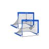 Foldable children's football goal, 2 pcs., blue