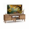 Stolik pod TV VASAGLE LTV556, z regulowaną półką, 147 × 50 × 39 cm