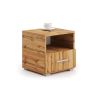 Stolik nocny Emi 40,5x37x40 cm, kolor naturalnego drewna