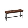 Dining/hallway bench, brown-black