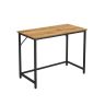 Desk honey brown black