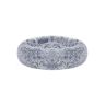 Dog bed with soft grey cover