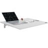Folding white wall table 81.5x49.7 cm with iron bracket