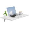 Folding wall-mounted table, white, 47x20 inches