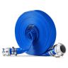 Wąż do płukania wstecznego PVC 38 mm x 30,5 m, niebieski z aluminiowymi złączami typu camlock