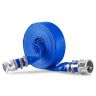 Wąż do płukania wstecznego PVC 38 mm x 15,2 m, niebieski, z aluminiowymi złączami typu camlock