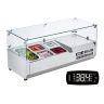 Refrigerated condiment station, 304 stainless steel, countertop