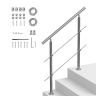Handrail for outdoor stairs, 100 cm, 2 slats