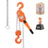 Wciągnik łańcuchowy ręczny 6T, łańcuch stalowy G80, 6 m, ciężki