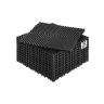 Mata drenażowa z czarnego PP, 12x12 cali, 12 szt.