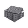 Interlocking grey PP drainage mat, 12x12 inches, 12 pcs.