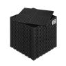 Mata drenażowa PP w kolorze czarnym, 15,7x15,7 cm, 24 szt.
