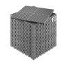 Mata drenażowa PP w kolorze szarym, 15,7x15,7 cm, 24 szt.