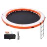 Nadmuchiwany pomost pływający 8 stóp z siatką trampoliny 5 stóp i drabinką