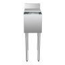 Commercial stainless steel ice box 28 L with sliding lid