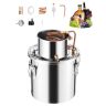 Alcohol distillation apparatus, 19 L, stainless steel, copper spiral, with thermometer and pump