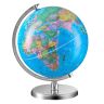 Educational 8 inch world globe with stand, 360° rotating, ABS
