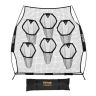 Football training net 2438x2438 mm with 6 target pockets
