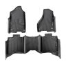 Car mats dodge ram 1500/2500/3500 crew cab, 3 pcs., TPE, black