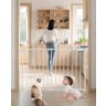 Child and dog gate, adjustable width, 28 cm high, white