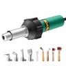 Hot air plastic welding machine, 1600 W with 9 accessories