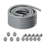 Elastyczna rura elektroinstalacyjna z PVC 12,7 mm, 30,5 m, niemetalowa