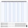 PVC strip curtain for doors, transparent, 96.5x213.4 cm