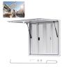 Okno koncesyjne 92x92 cm, aluminiowe, 4 okna przesuwne, do food trucka