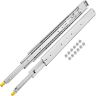 Industrial drawer runners with lock, 142 cm, steel, 226.8 kg, 3-way extension