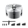3-jaw self-centering lathe chuck, 4 inches