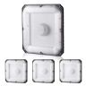 4 lampy sufitowe LED, 80 W, 5000 K, IP65, 256 x 256 mm