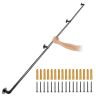 Balustrada schodowa z rury ze stali węglowej, 243,8 cm, nośność 199,6 kg