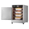 Hot food warmer, stainless steel, 4 levels, with water tray