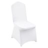 Stretchy white spandex folding chair covers, 12 pcs.