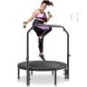 Składana mini trampolina 40 cali do treningu dla dorosłych, regulowany uchwyt
