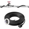 Self-regulating pipe heating cable 18.3 m with thermostat