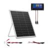 25W 12V solar battery charger with MPPT controller, IP67