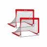 Football goal set, 2 pieces, red