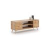 Stolik RTV Focus RTV 155x50x40 cm, kolor naturalnego drewna