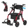 Chodzik i krzesło transportowe VEVOR HFK-9269KD-1, 2 w 1, 107 × 92–106,5 × 73 cm