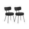 Комплект обеденных стульев VASAGLE KDC110B01, 2 шт, 59 × 82,5 × 48,5 см