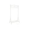 Clothes rack with shoe shelf, white