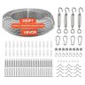 Zestaw lin stalowych VEVOR QD304PVC-024, 7 × 7 splotów