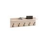 Stylish clothes rack Andy 100x30x16 cm, beige with white edges