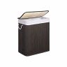 Laundry basket, 100 l capacity, dark brown