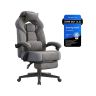 Fotel gamingowy SONGMICS OBG77BR z podnóżkiem, 72,4 × 69,7 × 121-133 cm