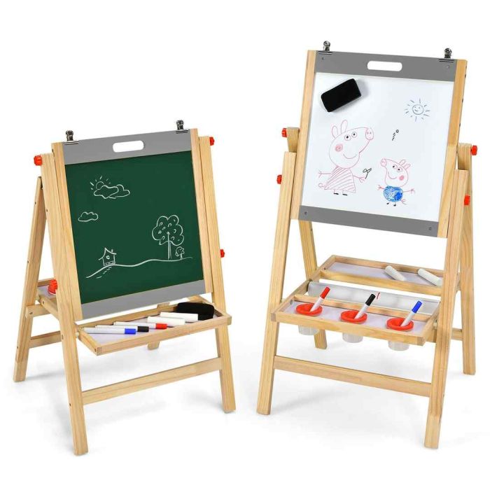 Double-sided drawing board 50.5x53.5x104cm., various colors