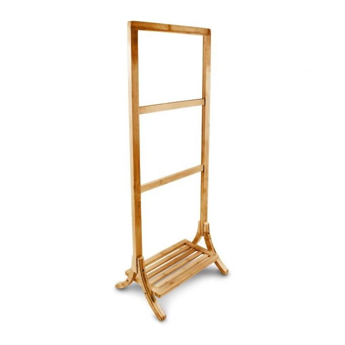 Towel rack 105x40x27cm., light brown