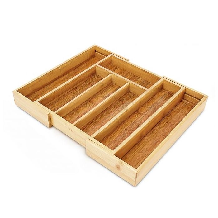 Cutlery tray 5x29x34cm., light brown