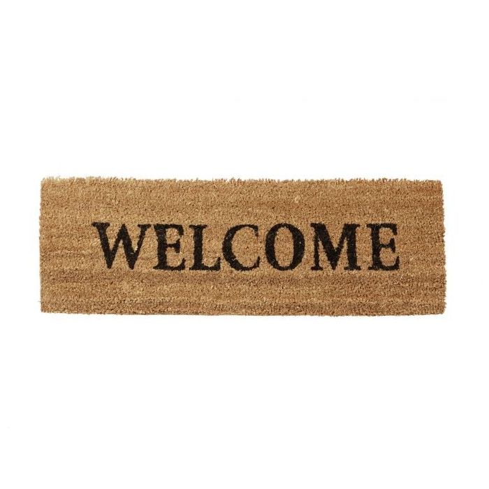 Wycieraczka "Welcome" 75x25 cm, jasnobrązowa